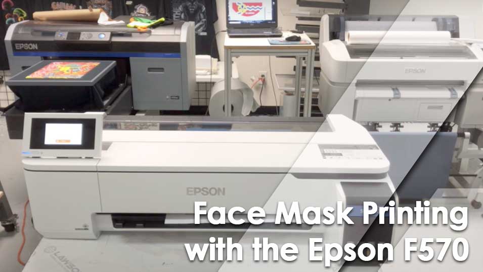 带有Epson F570打印机的面罩打印