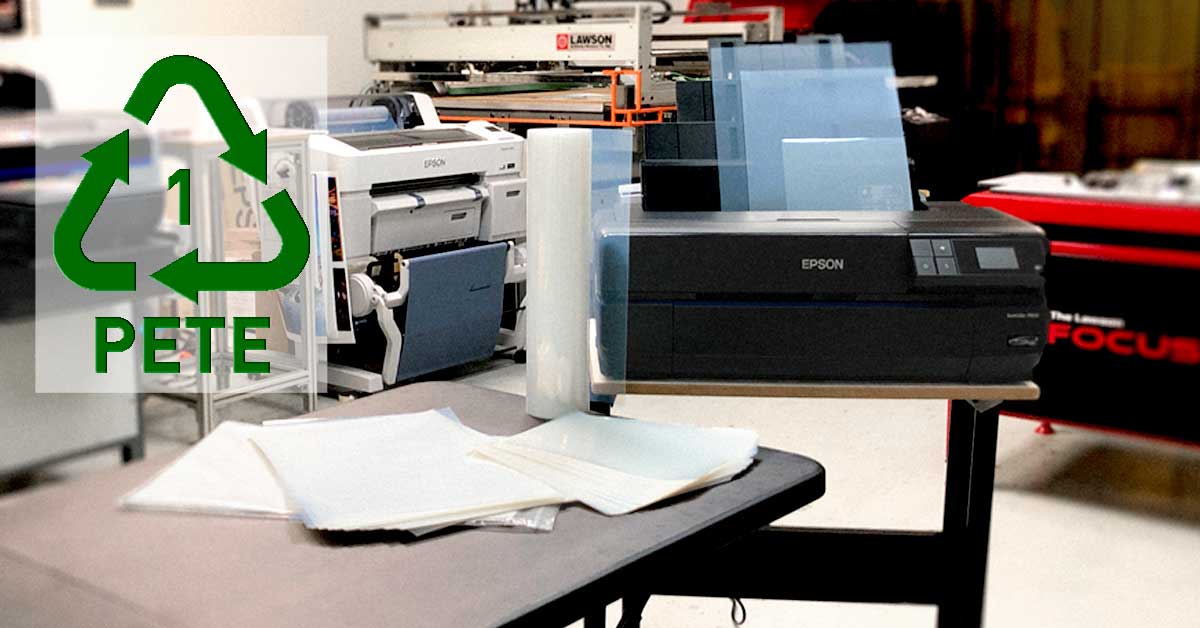 环保丝网印刷 - 回收胶片正面
