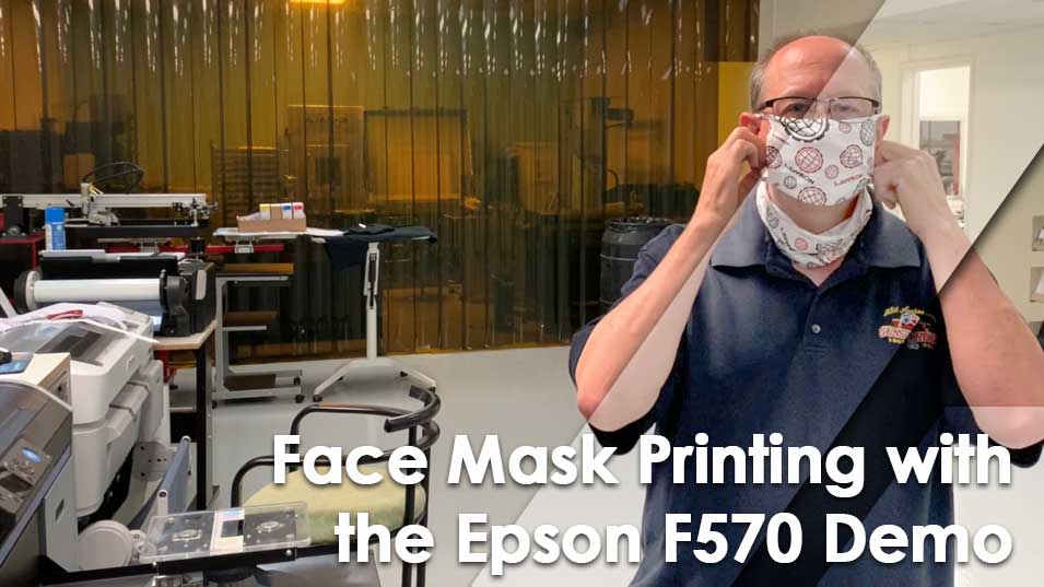带有Epson F570打印机的定制面膜